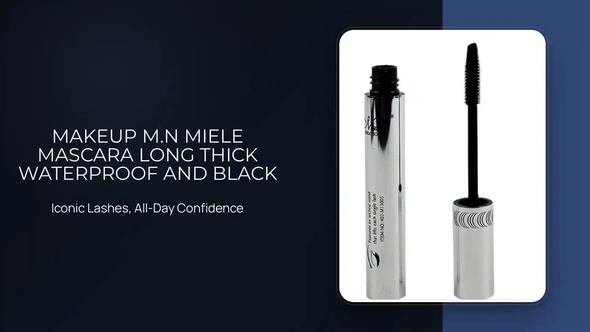 Makeup M.N Miele Mascara Long Thick Waterproof And Black by@Outfy