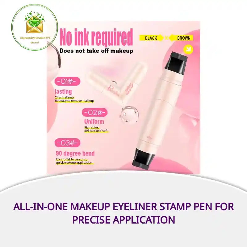 All-in-one Makeup Eyeliner Stamp Pen For Precise Application by@Outfy