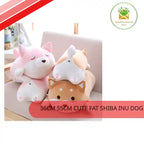 36cm 55cm Cute Fat Shiba Inu Dog Plush Toy Stuffed Soft Kawaii Animal Cartoon Pillow Lovely Gift For Kids Baby Children Gifts by@Outfy