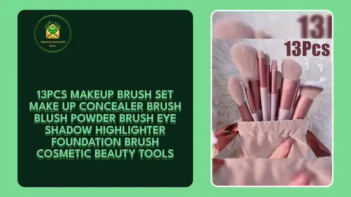 13Pcs Makeup Brush Set Make Up Concealer Brush Blush Powder Brush Eye Shadow Highlighter Foundation Brush Cosmetic Beauty Tools by@Outfy
