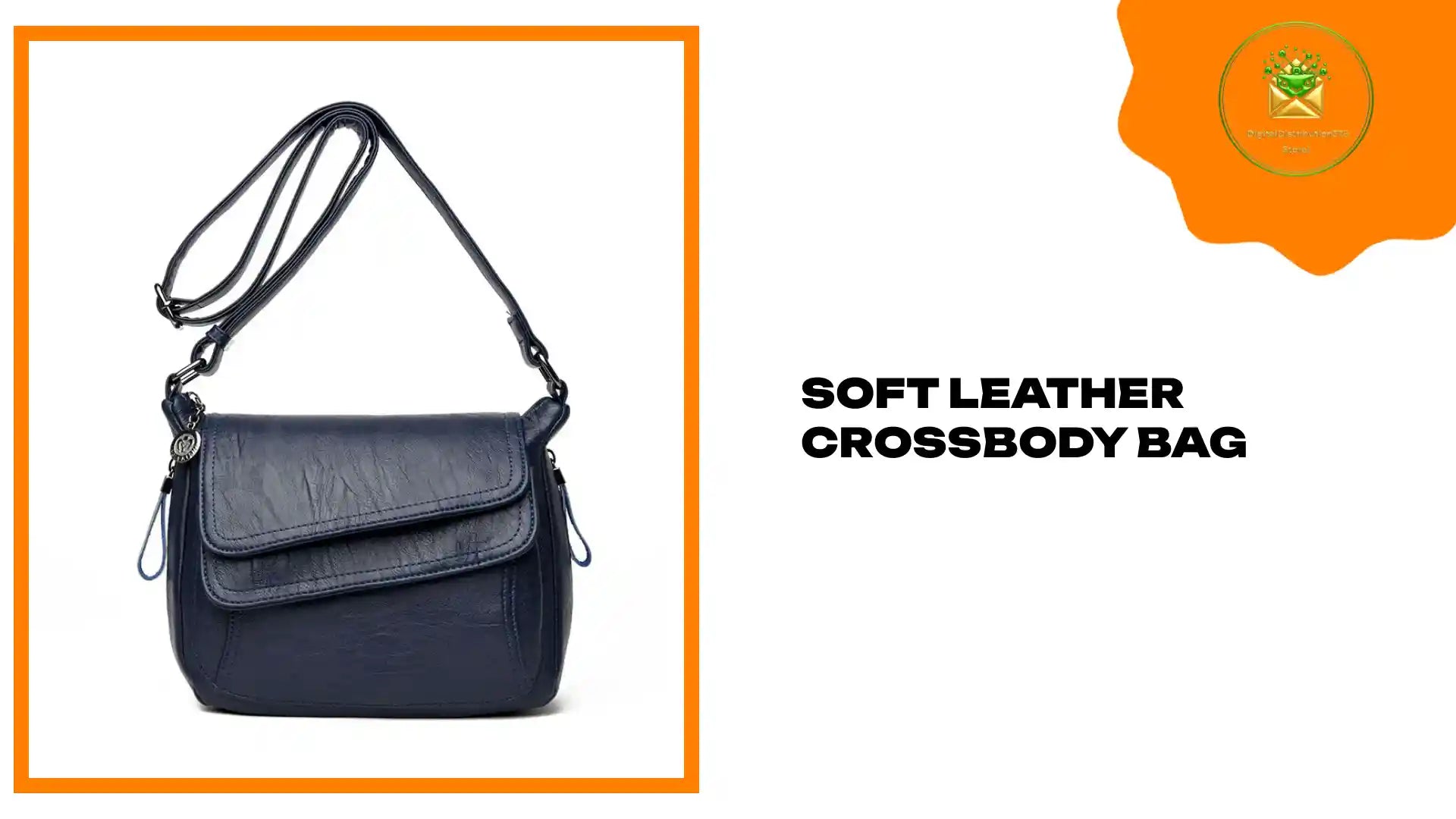 Soft leather crossbody bag by@Outfy