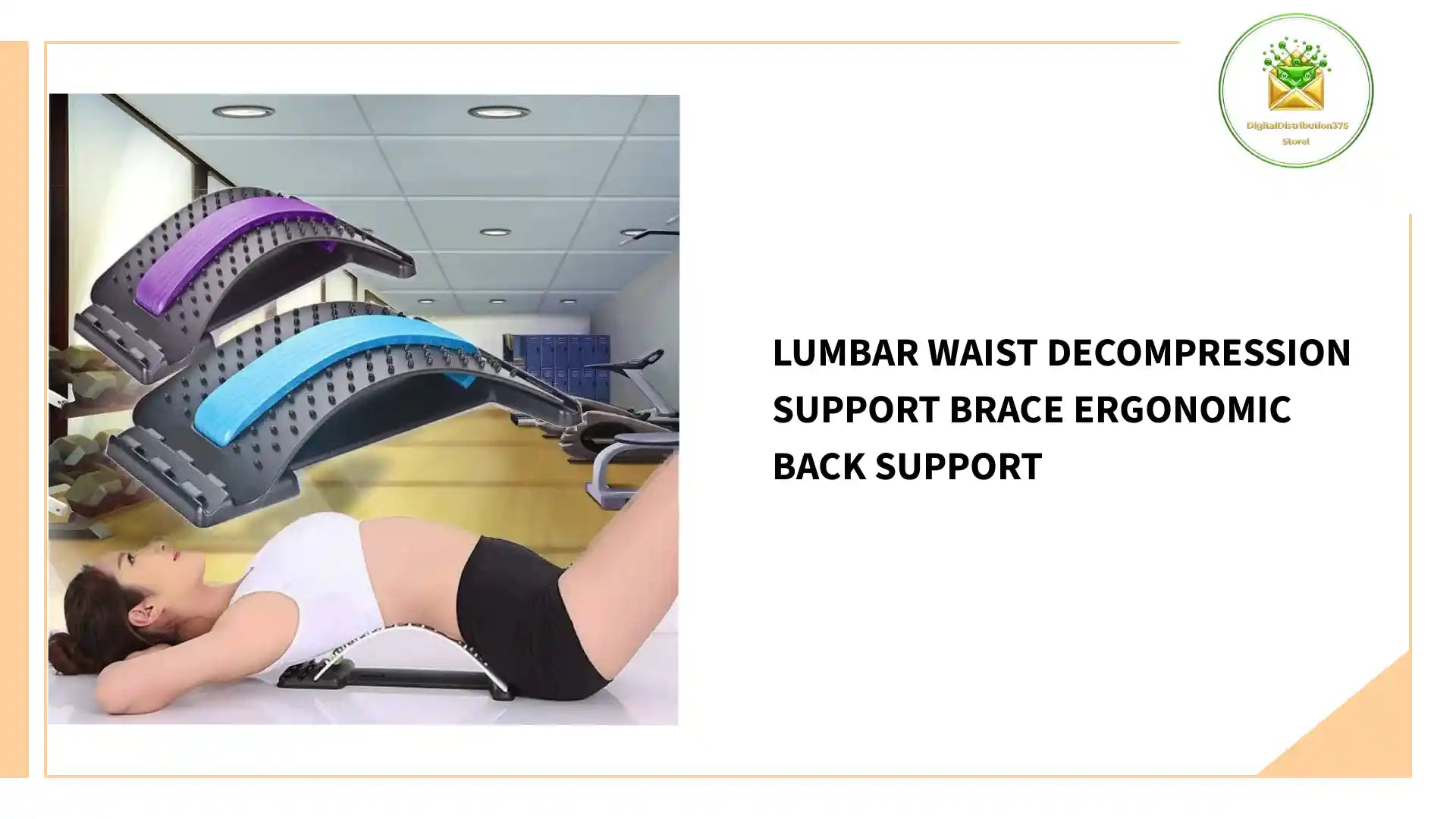 Lumbar Waist Decompression Support Brace Ergonomic Back Support by@Outfy