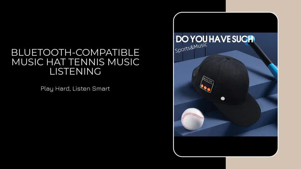 Bluetooth-compatible Music Hat Tennis Music Listening by@Outfy