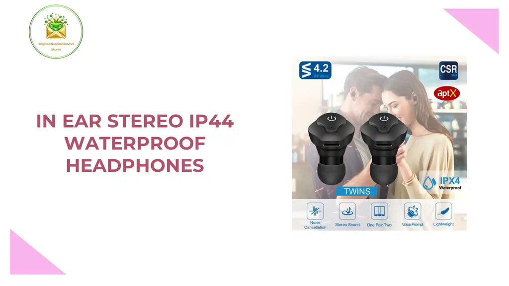 In Ear Stereo IP44 Waterproof Headphones by@Outfy