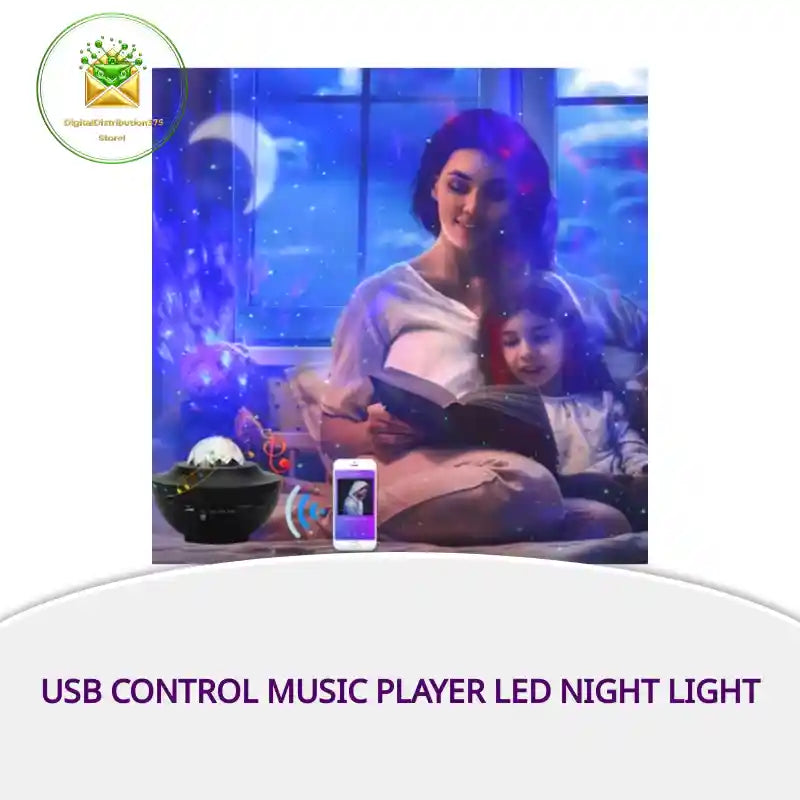 USB Control Music Player LED Night Light by@Outfy