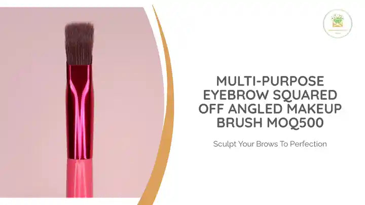 Multi-purpose Eyebrow Squared Off Angled Makeup Brush MOQ500 by@Outfy