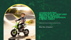 12V Kids Electric Motorcycle w/ Twist Grip Throttle, Training Wheels, Rear Suspension &amp; Music, Green by@Outfy