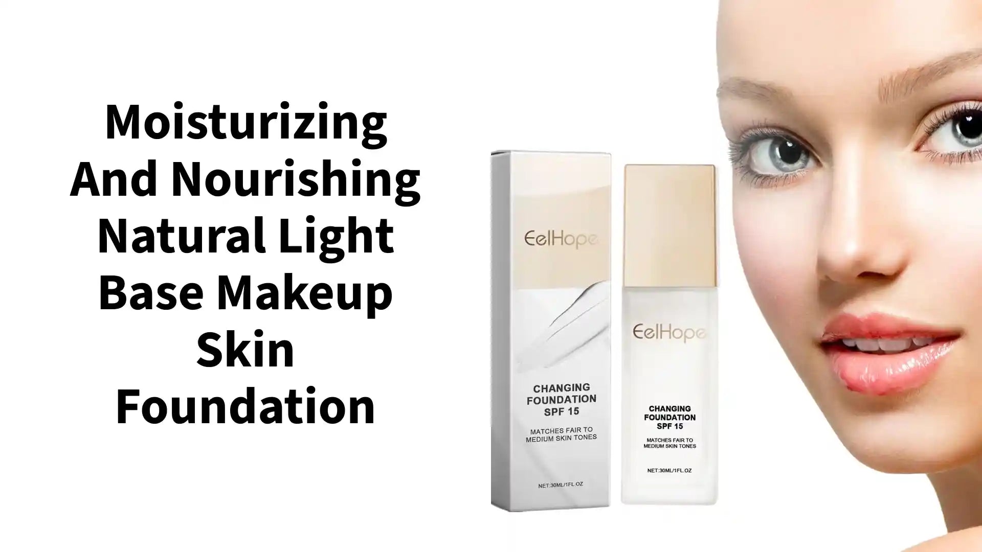 Moisturizing And Nourishing Natural Light Base Makeup Skin Foundation by@Outfy