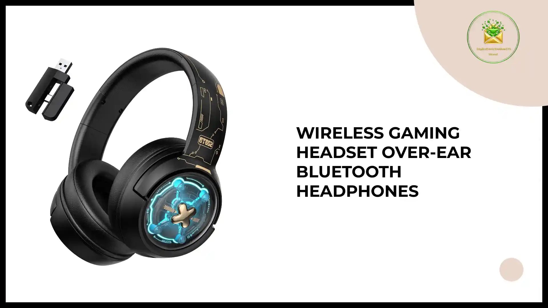 Wireless Gaming Headset Over-ear Bluetooth Headphones by@Outfy