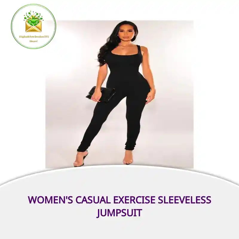 Women's Casual Exercise Sleeveless Jumpsuit by@Outfy