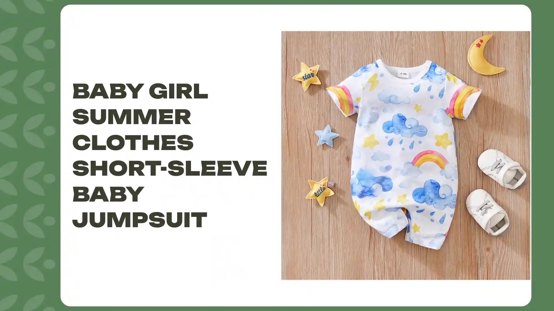 Baby Girl Summer Clothes Short-sleeve Baby Jumpsuit by@Outfy
