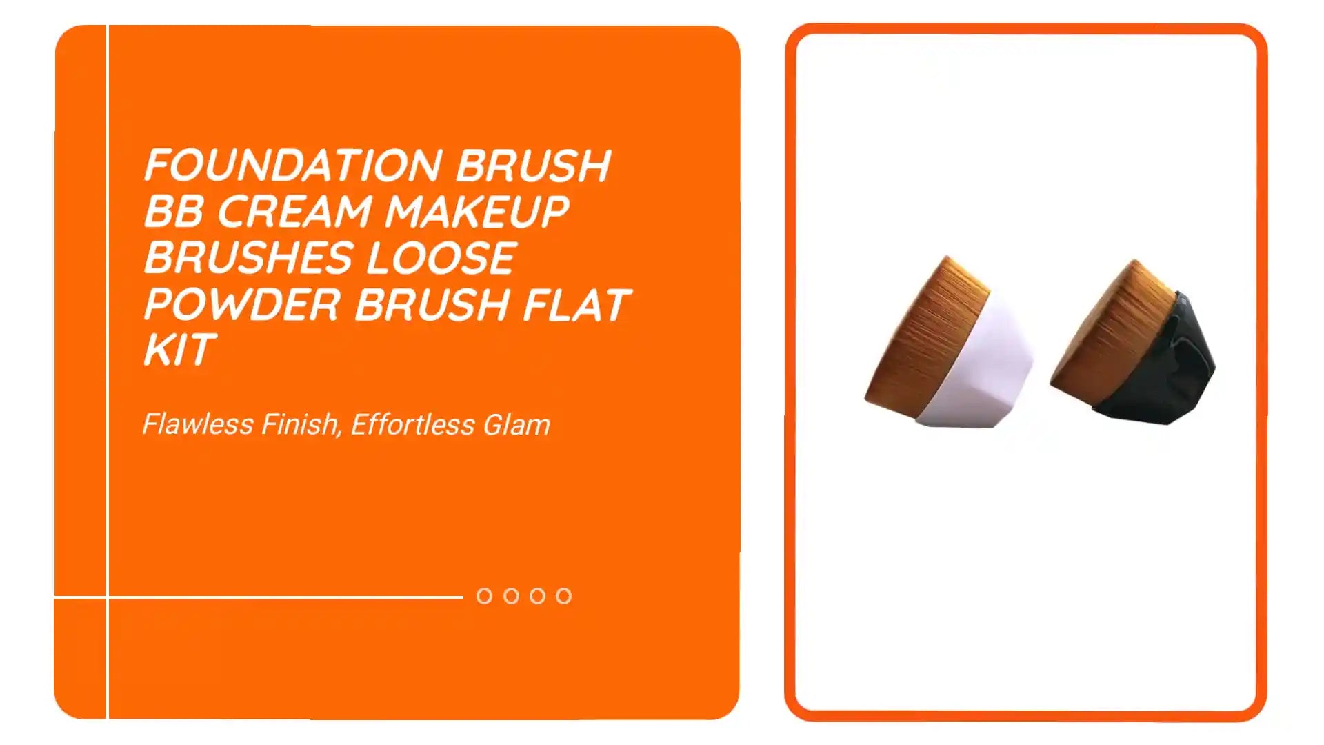 Foundation Brush BB Cream Makeup Brushes Loose Powder Brush Flat Kit by@Outfy