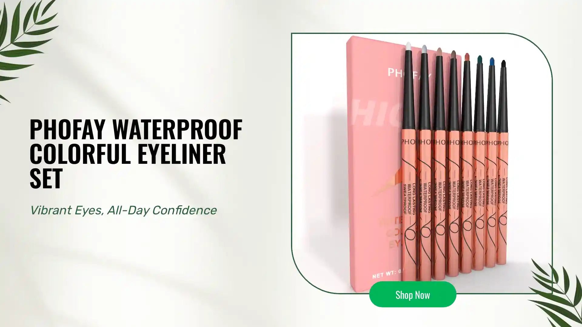 PHOFAY Waterproof Colorful Eyeliner Set by@Outfy