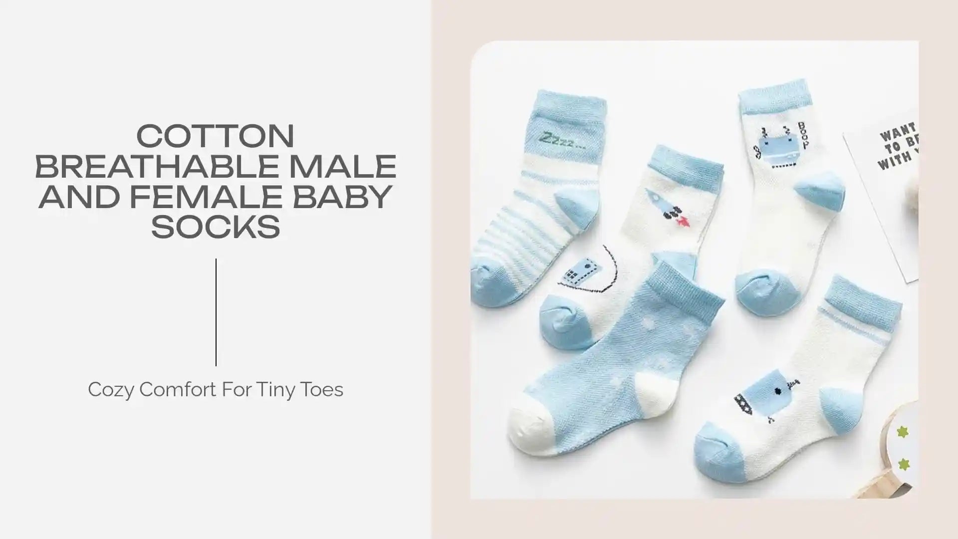 Cotton breathable male and female baby socks by@Outfy