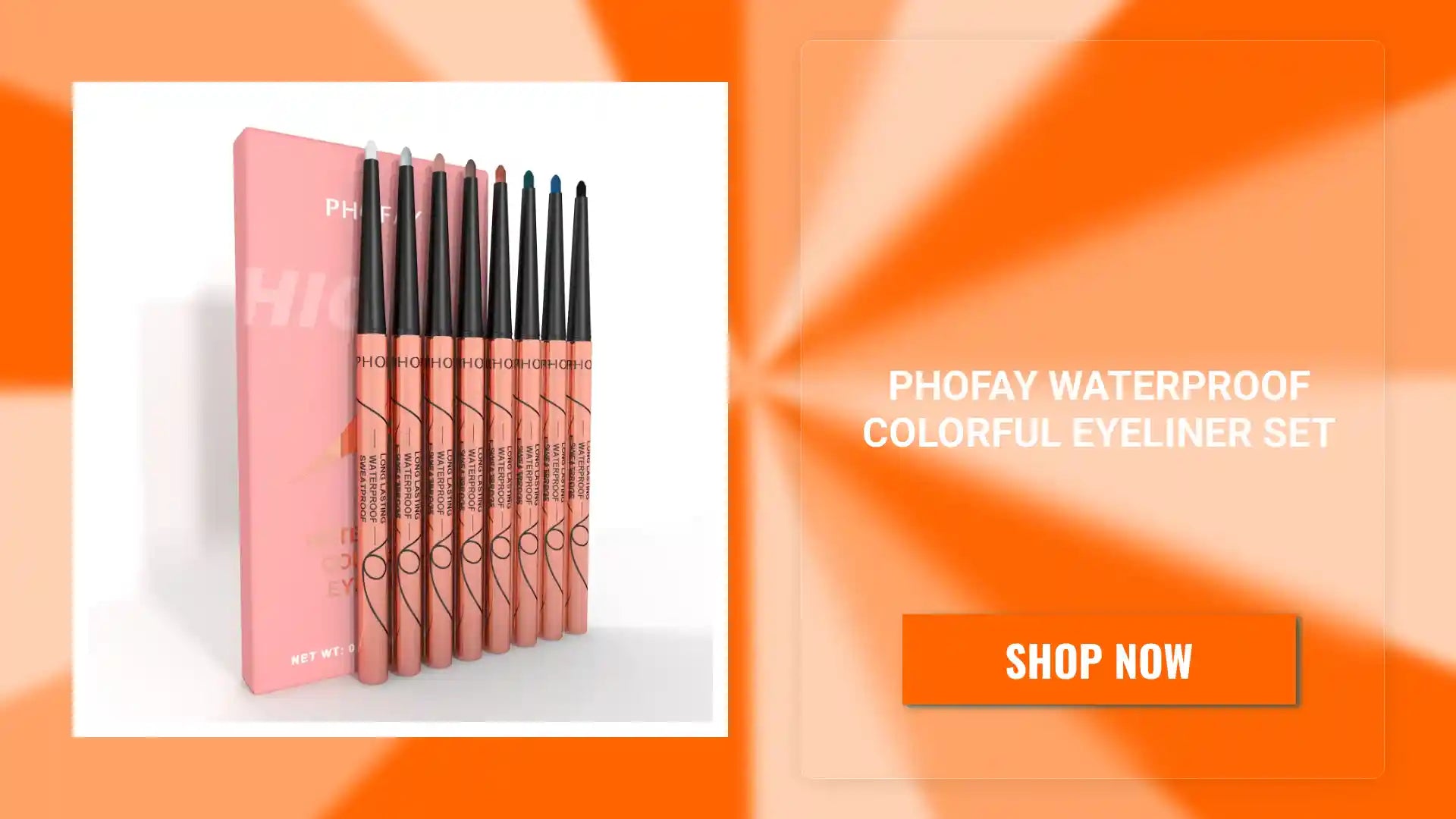 PHOFAY Waterproof Colorful Eyeliner Set by@Outfy