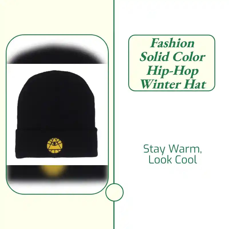 Fashion Solid Color Hip-hop Winter Hat by@Outfy