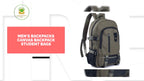 Men's Backpacks Canvas Backpack Student Bags by@Outfy