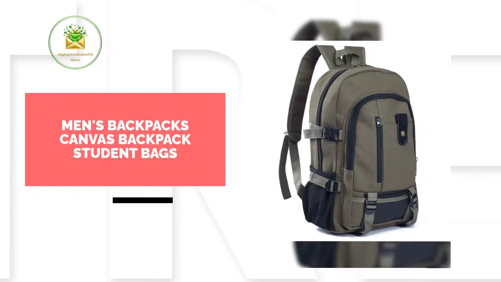 Men's Backpacks Canvas Backpack Student Bags by@Outfy