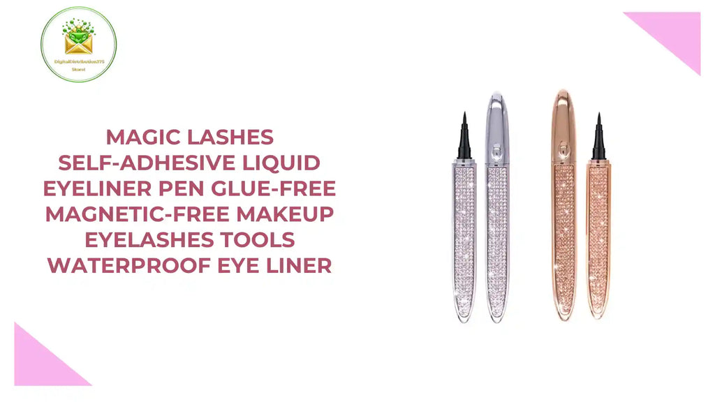 Magic Lashes Self-adhesive Liquid Eyeliner Pen Glue-free Magnetic-free Makeup Eyelashes Tools Waterproof Eye Liner by@Outfy