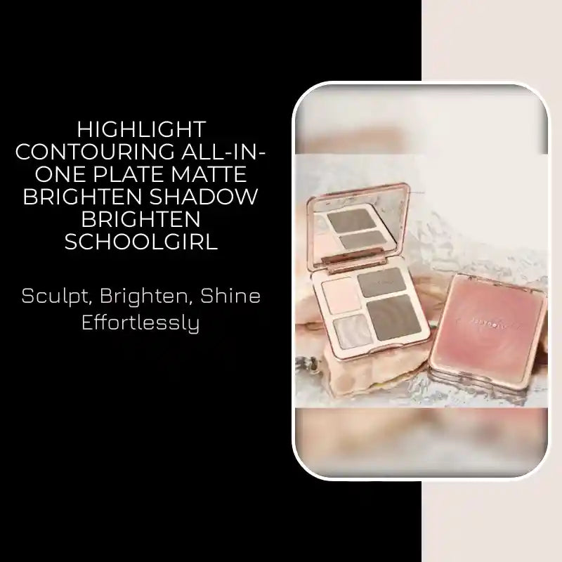Highlight Contouring All-in-one Plate Matte Brighten Shadow Brighten Schoolgirl by@Outfy