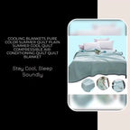 Cooling Blankets Pure Color Summer Quilt Plain Summer Cool Quilt Compressible Air-conditioning Quilt Quilt Blanket by@Outfy