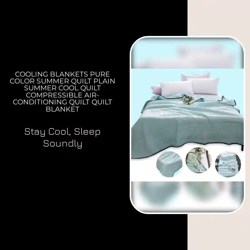 Cooling Blankets Pure Color Summer Quilt Plain Summer Cool Quilt Compressible Air-conditioning Quilt Quilt Blanket by@Outfy
