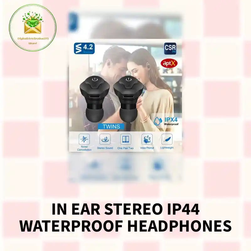 In Ear Stereo IP44 Waterproof Headphones by@Outfy