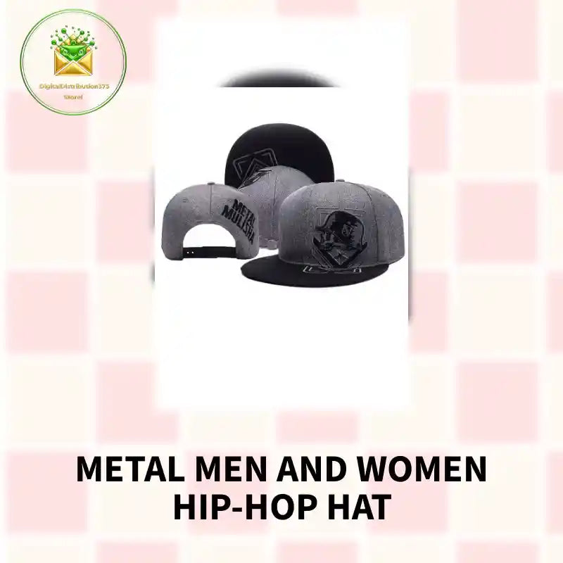 Metal men and women hip-hop hat by@Outfy