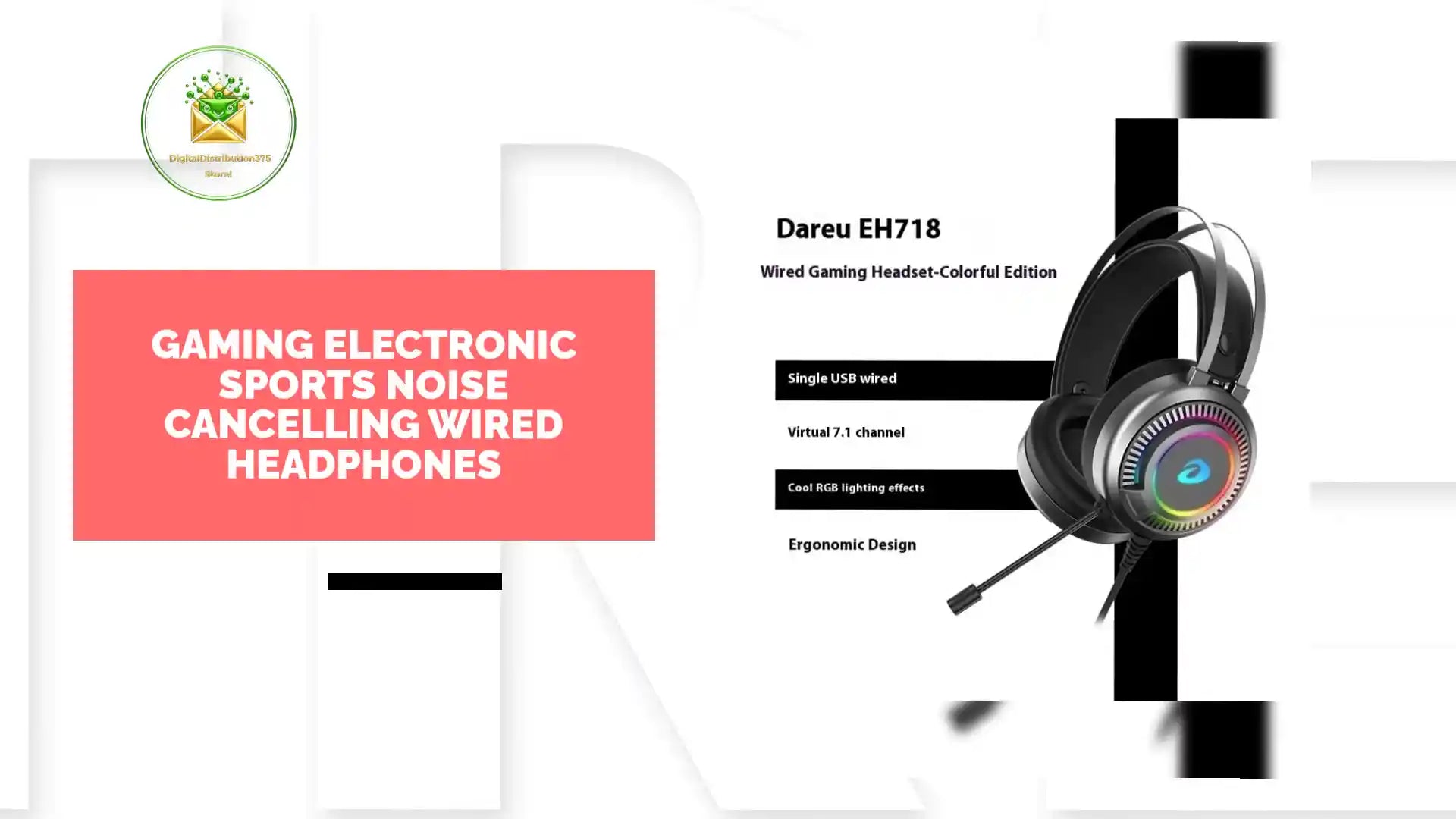 Gaming Electronic Sports Noise Cancelling Wired Headphones by@Outfy