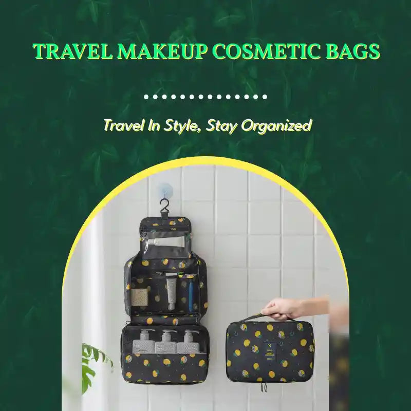 Travel Makeup Cosmetic Bags by@Outfy