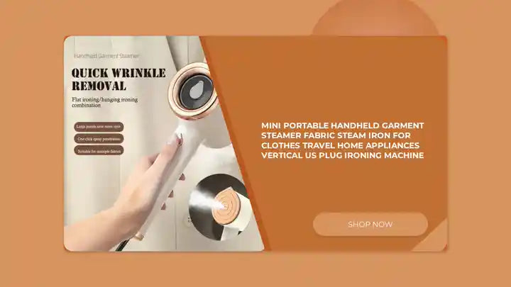 Mini Portable Handheld Garment Steamer Fabric Steam Iron For Clothes Travel Home Appliances Vertical US Plug Ironing Machine by@Outfy