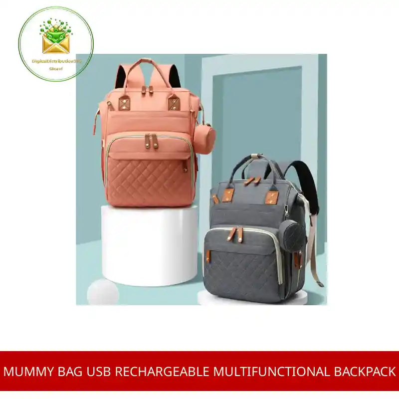 Mummy Bag USB Rechargeable Multifunctional Backpack by@Outfy