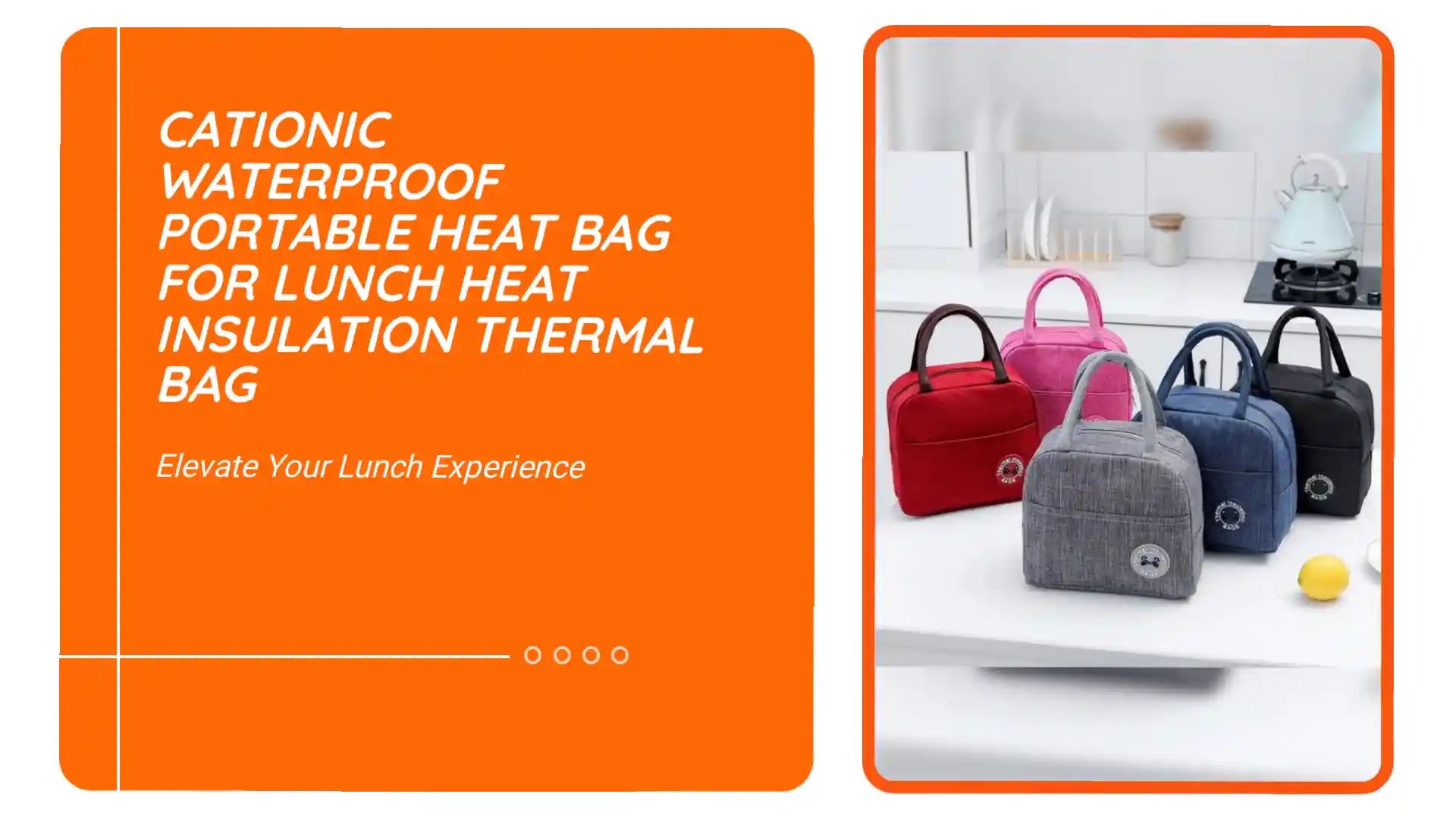 Cationic Waterproof Portable Heat Bag For Lunch Heat Insulation Thermal Bag by@Outfy