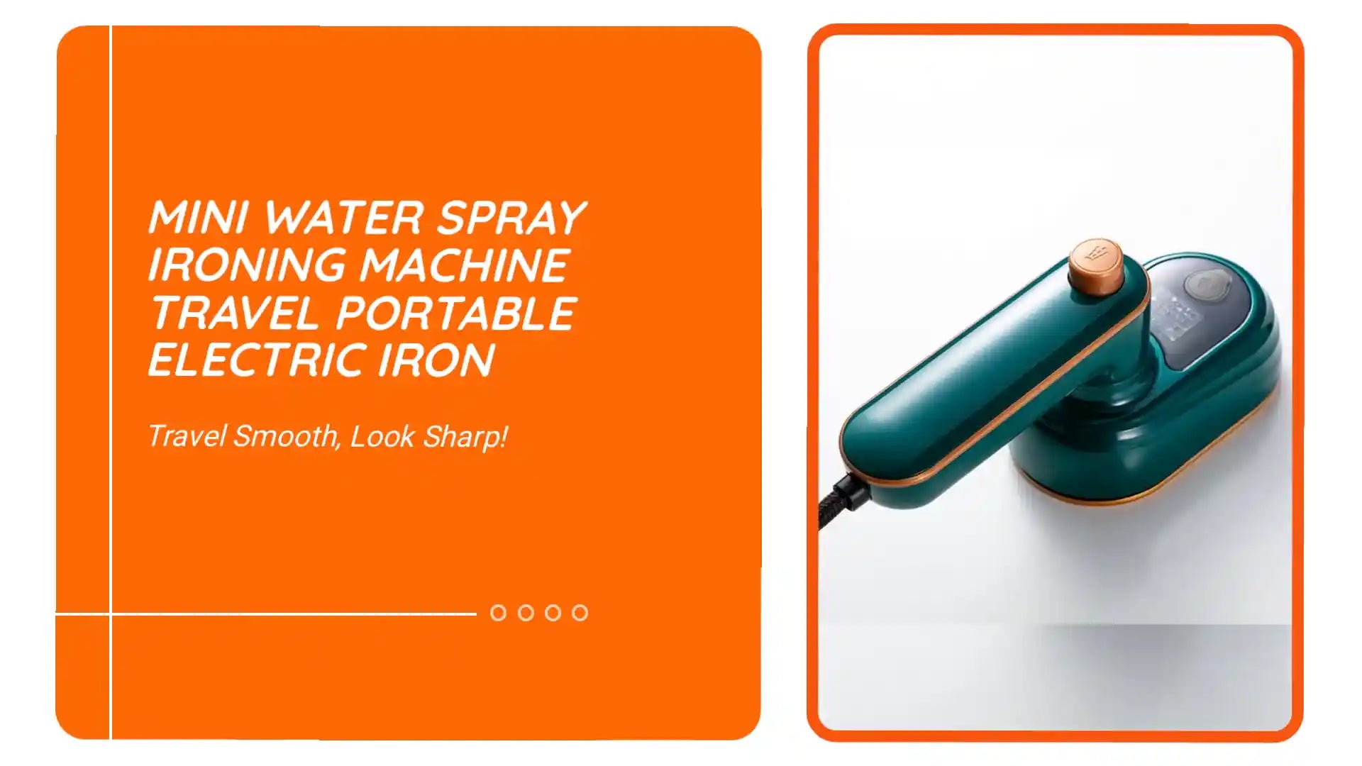 Mini Water Spray Ironing Machine Travel Portable Electric Iron by@Outfy