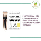 Professional Hair Clippers Trimmer Mens Barber Hair Cutting Kit Machine Cordless by@Outfy