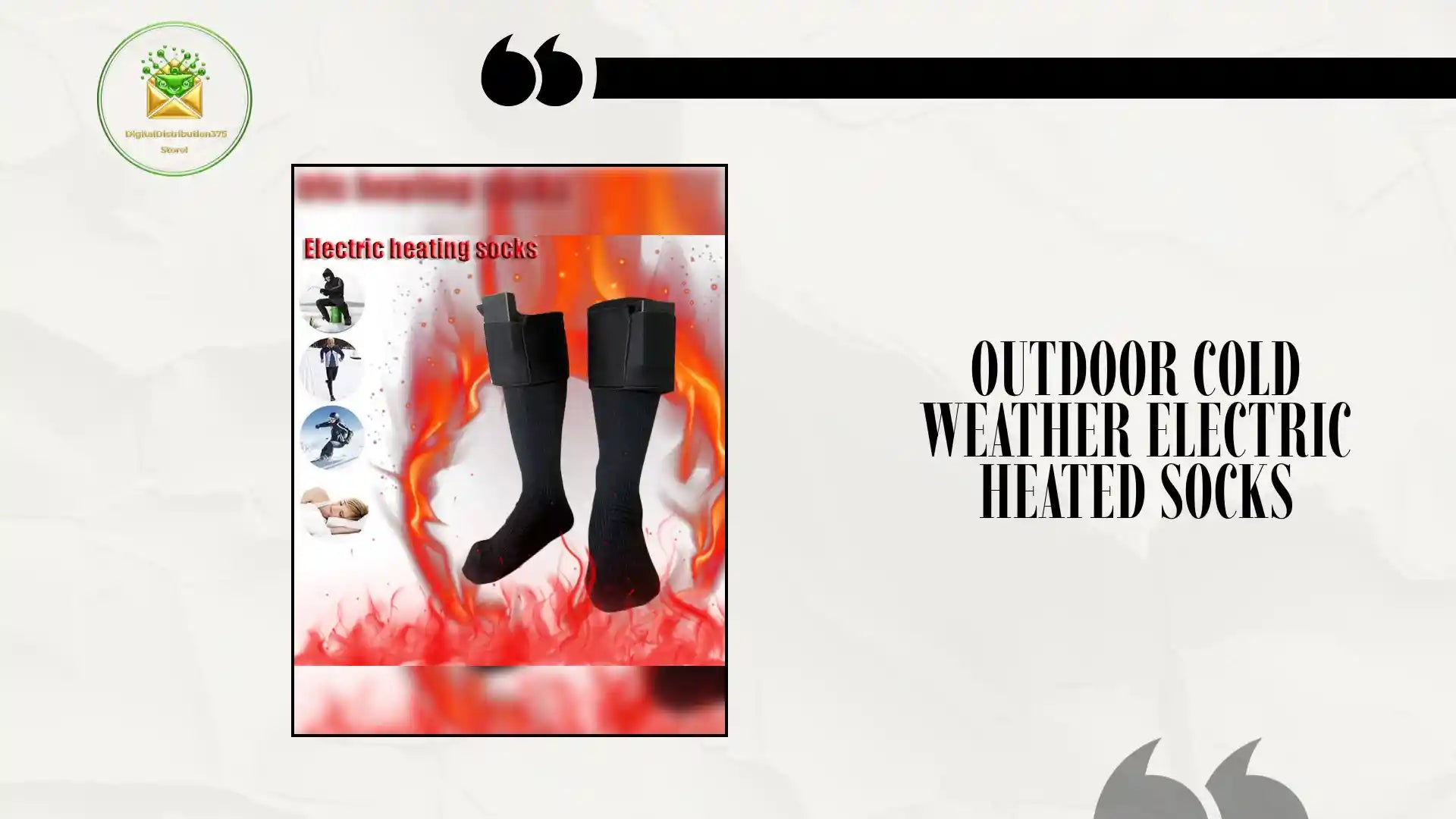 Outdoor Cold Weather Electric Heated Socks by@Outfy