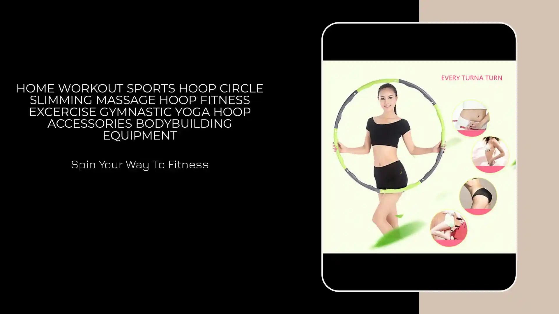 Home Workout Sports Hoop Circle Slimming Massage Hoop Fitness Excercise Gymnastic Yoga Hoop Accessories Bodybuilding Equipment by@Outfy