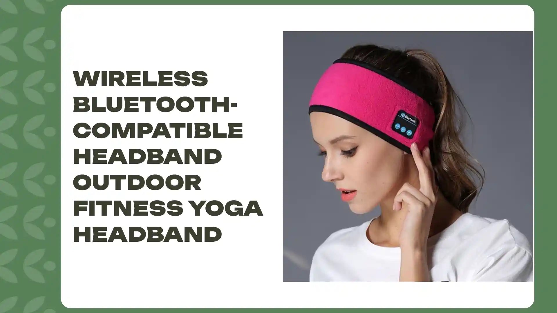 Wireless Bluetooth-compatible Headband Outdoor Fitness Yoga Headband by@Outfy