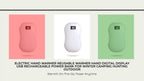 Electric Hand Warmer Reusable Warmer Hand Digital Display USB Rechargeable Power Bank For Winter Camping Hunting Outdoor by@Outfy