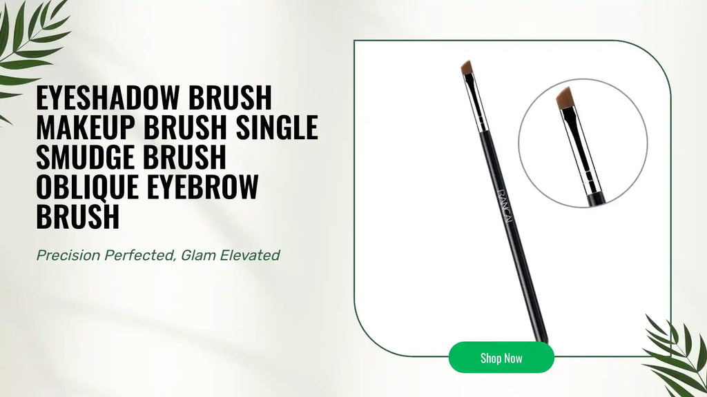 Eyeshadow Brush Makeup Brush Single Smudge Brush Oblique Eyebrow Brush by@Outfy