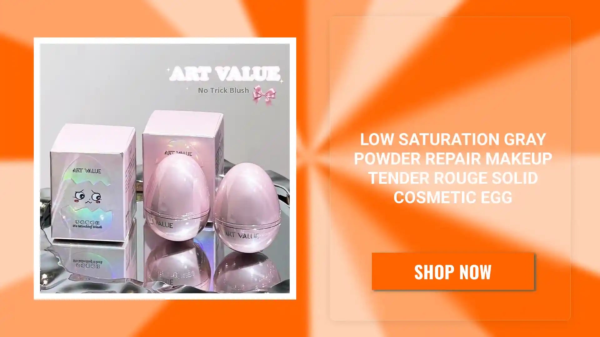 Low Saturation Gray Powder Repair Makeup Tender Rouge Solid Cosmetic Egg by@Outfy