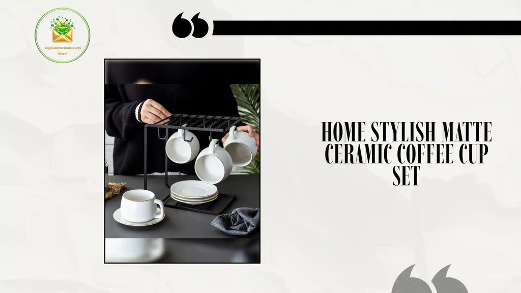 Home Stylish Matte Ceramic Coffee Cup Set by@Outfy