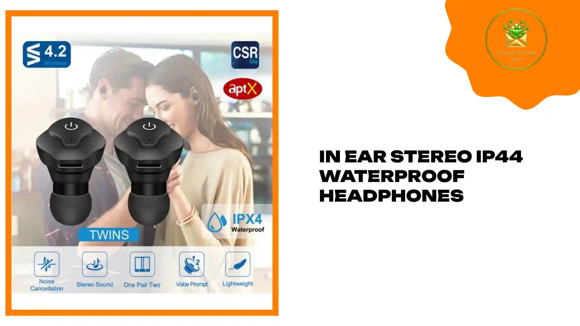 In Ear Stereo IP44 Waterproof Headphones by@Outfy
