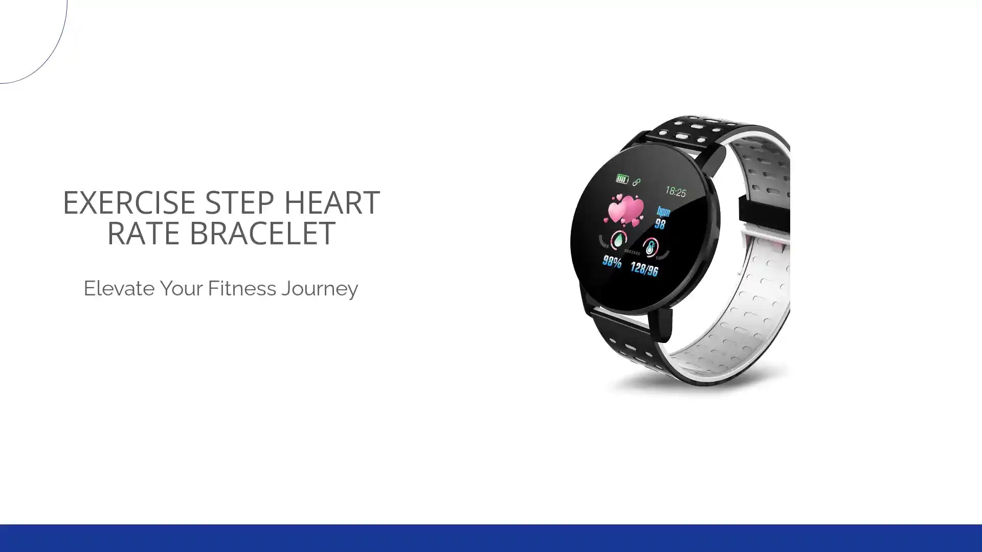 Exercise step heart rate bracelet by@Outfy