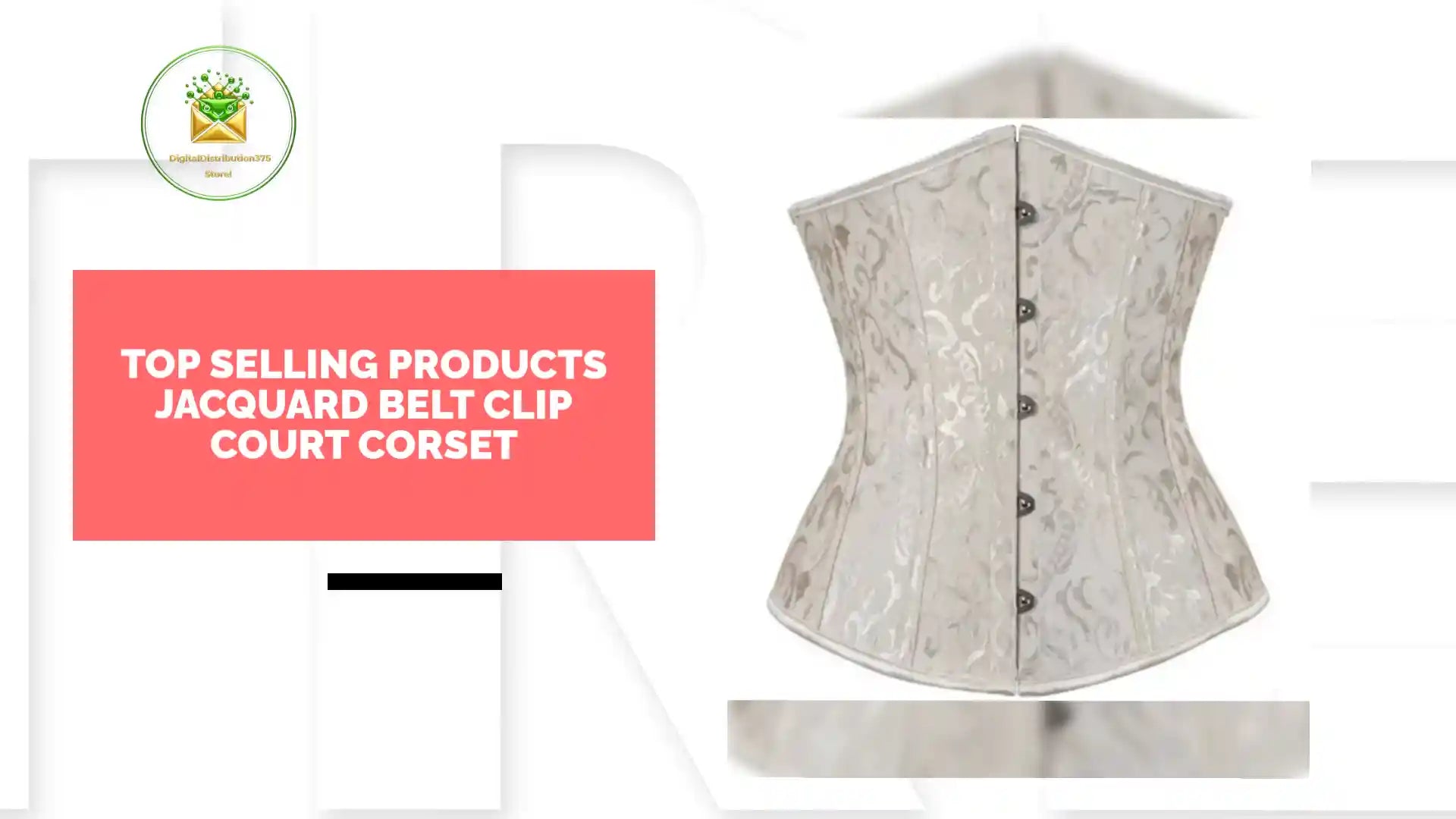 Top Selling Products Jacquard Belt Clip Court Corset by@Outfy