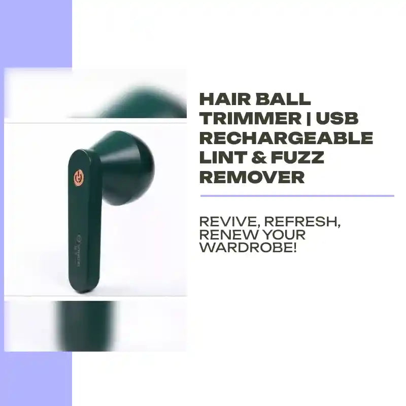 Hair Ball Trimmer | USB Rechargeable Lint &amp; Fuzz Remover by@Outfy