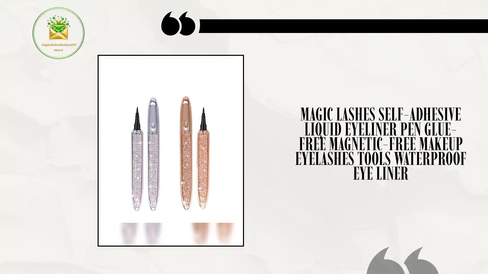 Magic Lashes Self-adhesive Liquid Eyeliner Pen Glue-free Magnetic-free Makeup Eyelashes Tools Waterproof Eye Liner by@Outfy