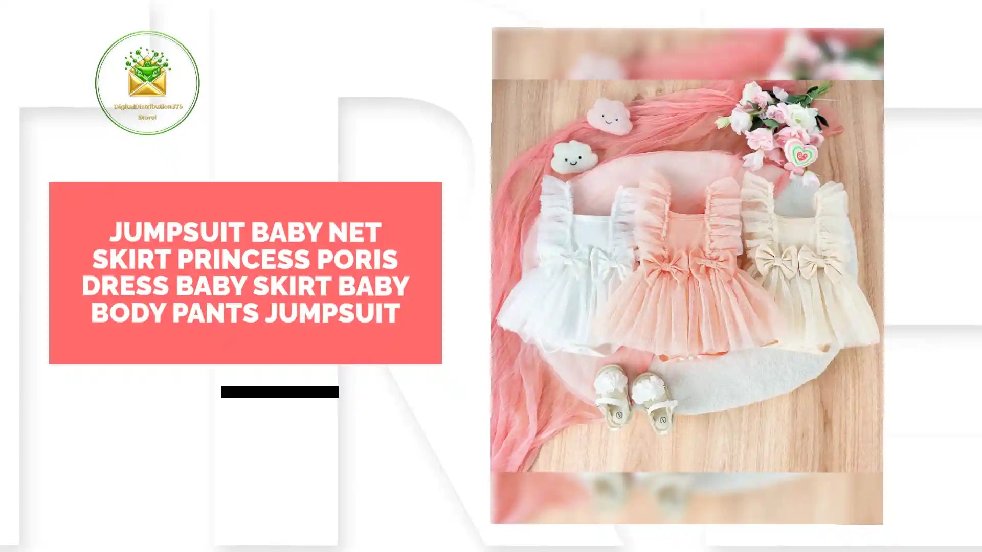 Jumpsuit Baby Net Skirt Princess Poris Dress Baby Skirt Baby Body Pants Jumpsuit by@Outfy