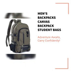 Men's Backpacks Canvas Backpack Student Bags by@Outfy