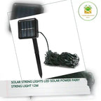 Solar String Lights LED Solar Power Fairy String Light 12M by@Outfy